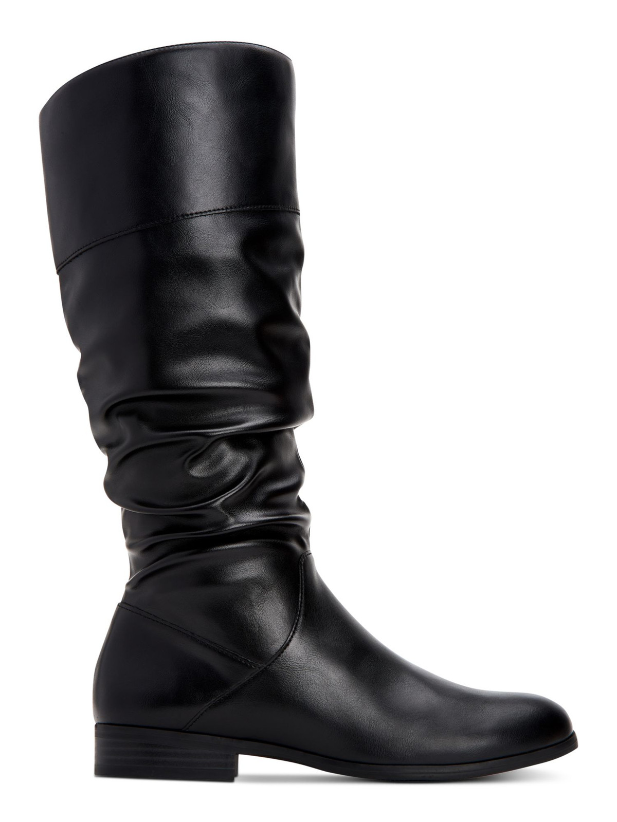 STYLE & COMPANY Womens Black Wide Calf Kelimae Block Heel Riding Boot 6 WC