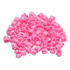 100 x Clothes Hanger Markers Blank Tags Fit 3.5mm Rod for Garment Pink