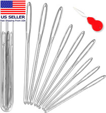 Large-Eye Blunt Needles, Stainless Steel Yarn Knitting Needles, Sewing Needles,