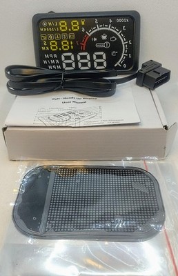 Car HUD Head Up Display Diagnostic Tools OBD II Projected Display Gauge 5.5 Inch