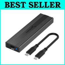 USB 3.2 Enclosure for NVMe SATA SSD, Tool-Free Design