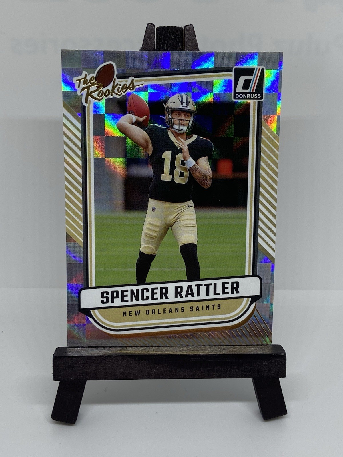 Spencer Rattler 2024 Panini Donruss The Rookies No. TR-24 New Orleans Saints