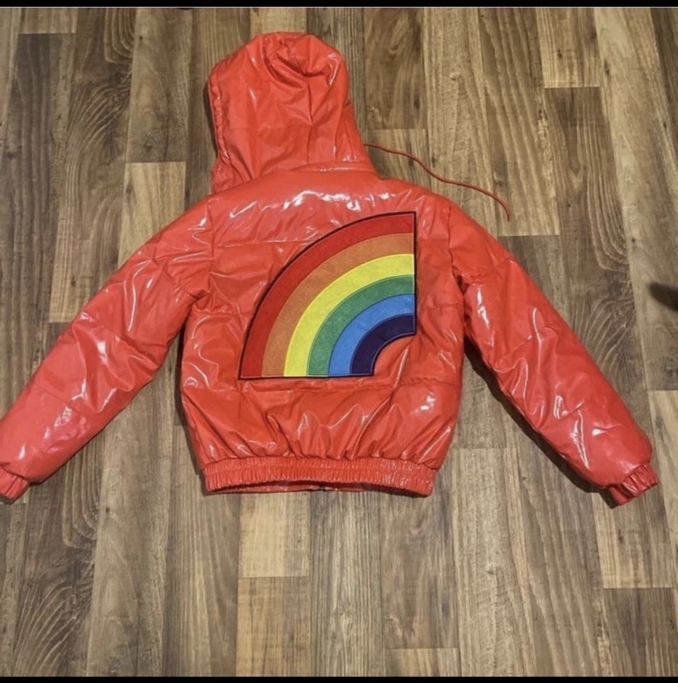 Trollz Men’s Puffer Jacket Red S 6ix9ine - Image 2 of 3