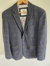Cavani Blazer Suit Jacket Wool Mens 38inch Navy