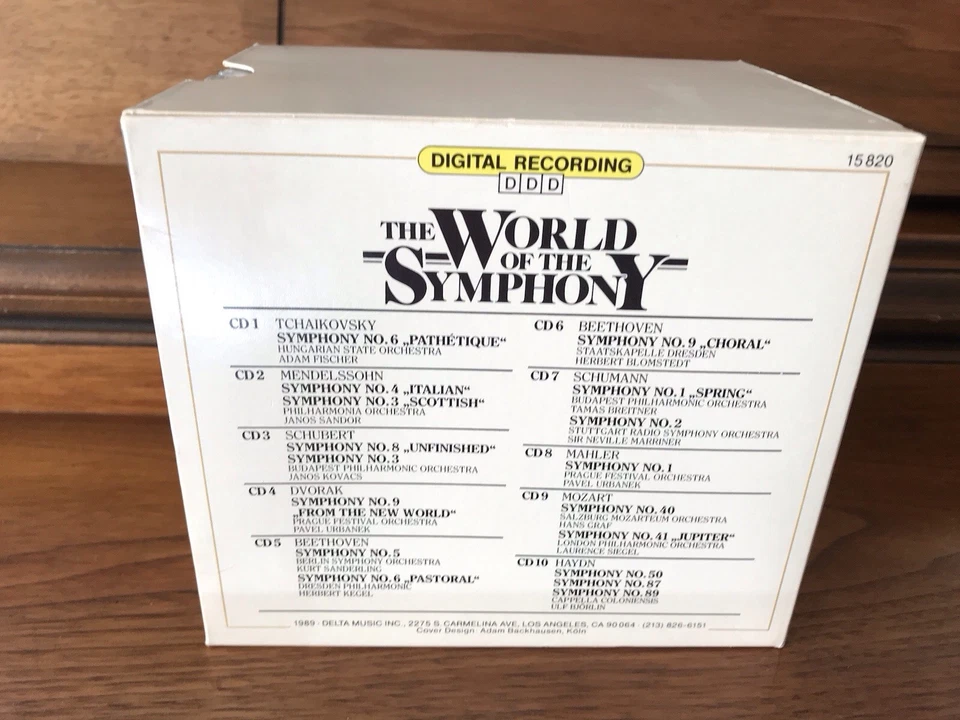 The World Of The Symphony 10 CD Box Set 15820 Laser Light Digital Recordings New - Image 3 of 4