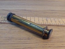 Antique Victorian Handheld Direct Vision Spectroscope .Lacquered Brass lens