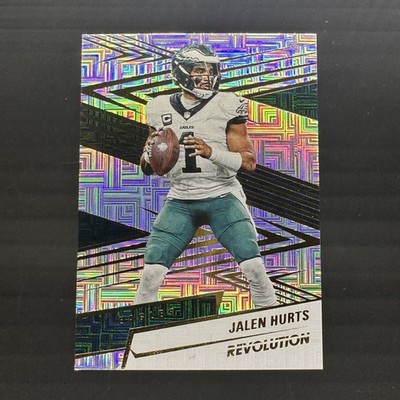 Jalen Hurts 1/10 Gold Prizm 2025 Panini Revolution Jersey Number Match