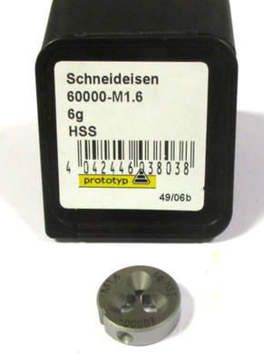 PROTOTYP PWZ Gewindeschneideisen HSS M1,6 6g Schneideisen Neu H58948