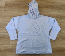 Adidas Girls Hoodie Sweatshirt Size XL/16+ Light Purple Lavender