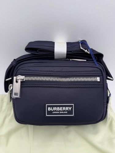 Burberry Men Women Nylon Crossbody Bag Navy 81112571