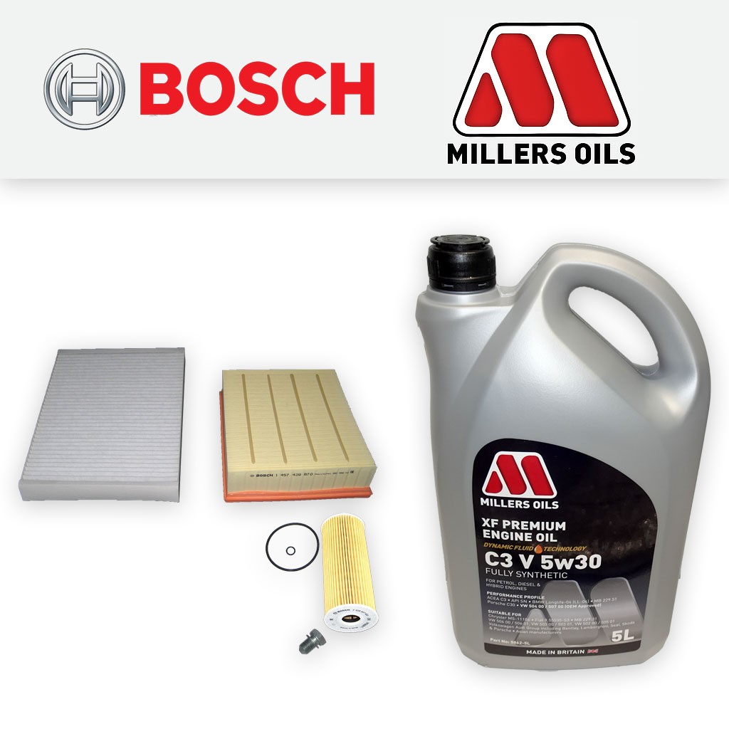 SERVICE KIT for AUDI A6 (C5) 1.9 TDI AJM ATJ AVF AWX OIL AIR CABIN FILTERS +OIL