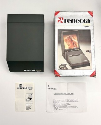Vintage Retro Reflecta MB300 Classic Slide Viewer  Black Tested Works With Box