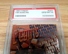 Tim Duncan Basketball Grade 10 Rookie Sports Trading Cards