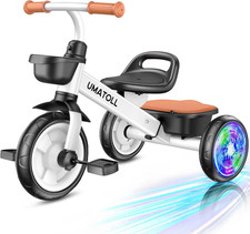 Tricycle for Toddlers 2-5 Year Old, Ajustable Toddler Bike Outdoor Toys, Birthda