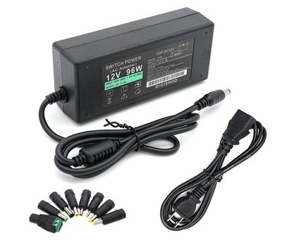 DIGISHUO DC 12V 8A Power Supply Adapter Transformer Switch AC 110V/240V to DC 12
