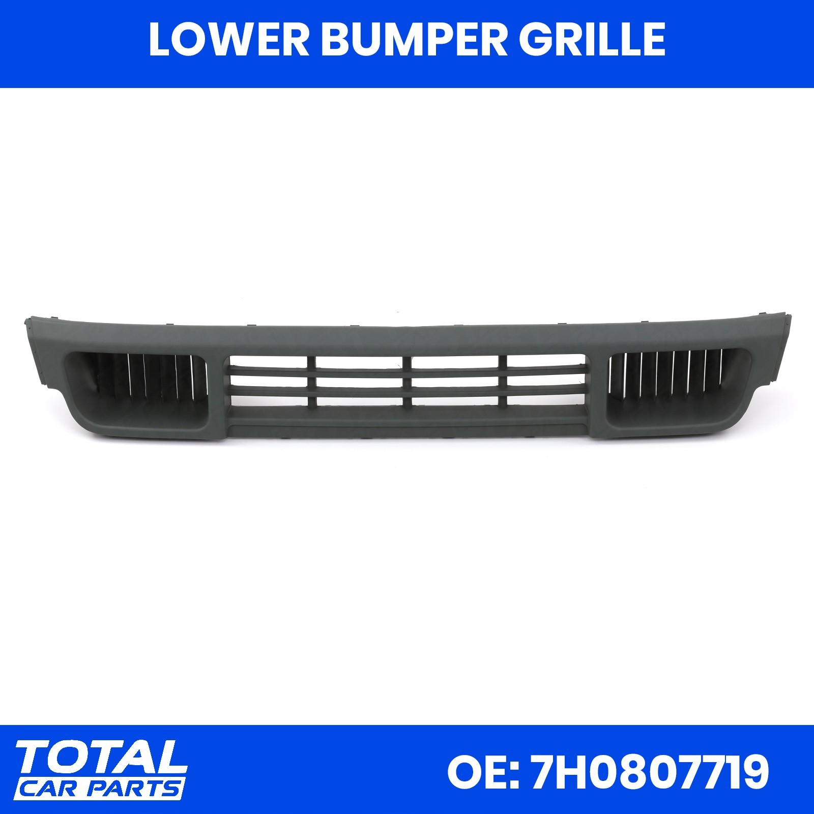 PRIMED LOWER BUMPER GRILLE REPLACEMENT FOR VW VOLKSWAGEN TRANSPORTER T5 03-09