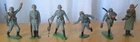 Vintage Marx Warriors of the World German Soldiers lot of 6