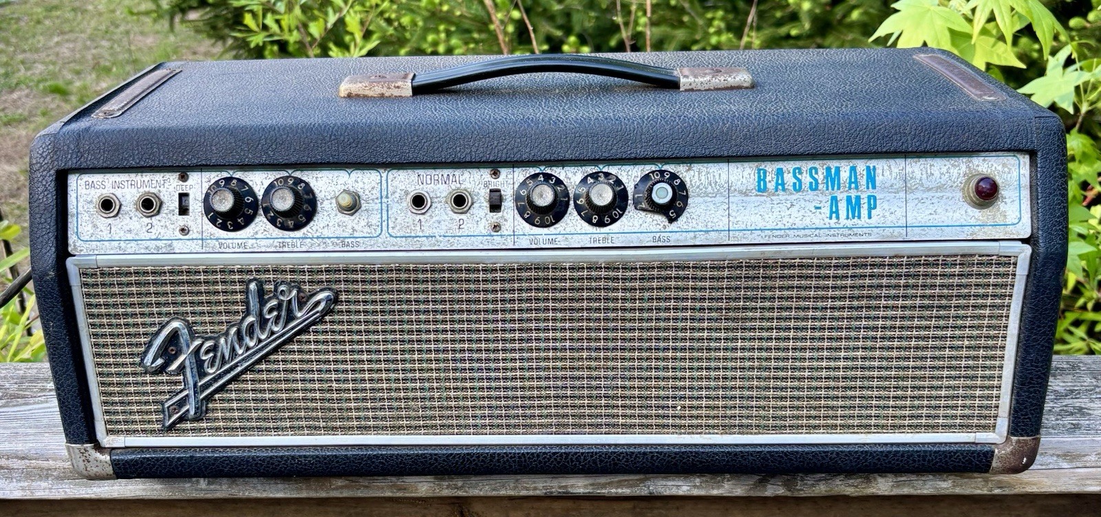 vintage Fender Silverface Bassman.