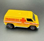 Hot Wheels Redline 1975 Paramedic Super Van Yellow Ambulance Metal Base