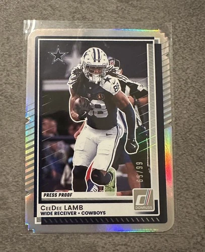 2025 Panini Donruss Football Press Proof Silver Die-Cut CeeDee Lamb #29
