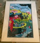 Lithograph/Lithography 400 X 500 MM Maze/Labyrinth Disneyland Paris