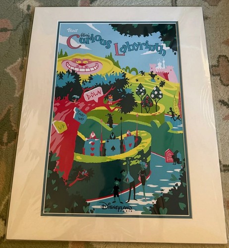 Lithographie/Lithographie 400 X 500 MM Labyrinth/Labyrinth Disneyland Paris - Bild 1 von 3