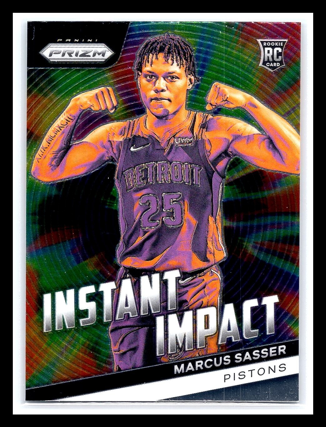 2023-24 Panini Prizm Marcus Sasser Instant Impact RC #22 Detroit Pistons