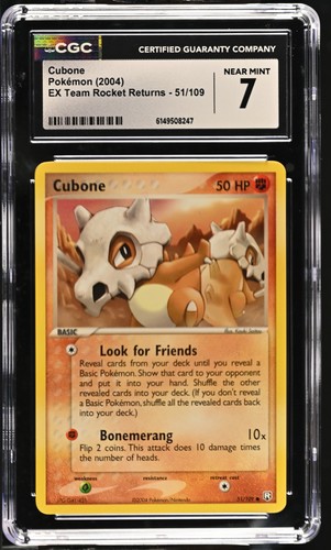 Cubone graded CGC 7 for sale on eBay