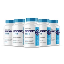 (5 Pack) Boost TRT Capsules, BoostTRT Male Performance Pills (300 Capsules)