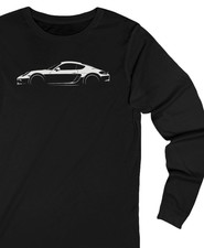 981 Porsche Cayman Silhouette Longsleeve Shirt : 2013 to 2016 Base / S Graphic