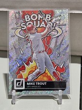 2022 Donruss Mike Trout Bomb Squad Rapture BS-8 Los Angeles Angels SP Insert