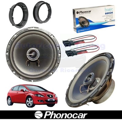 Phonocar 66026 Coaxial Speaker Set 165mm 60W 4 Ohm For SEAT LEON II Front