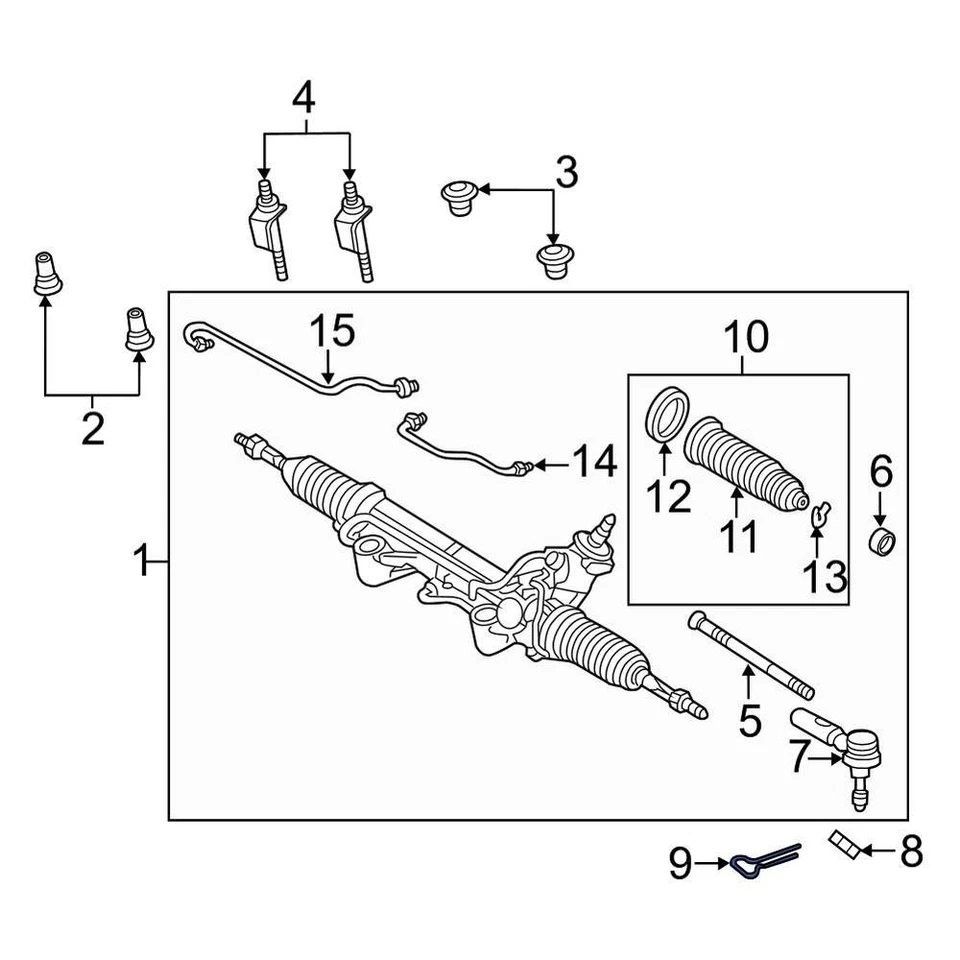 For Ford Ranger 2004-2011 Ford W715173S439 Outer Steering Tie Rod End Cotter Pin Foto 2 de 2