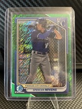 2024 Bowman - Chrome Prospects Spencer Nivens Green Shimmer Refractor /99