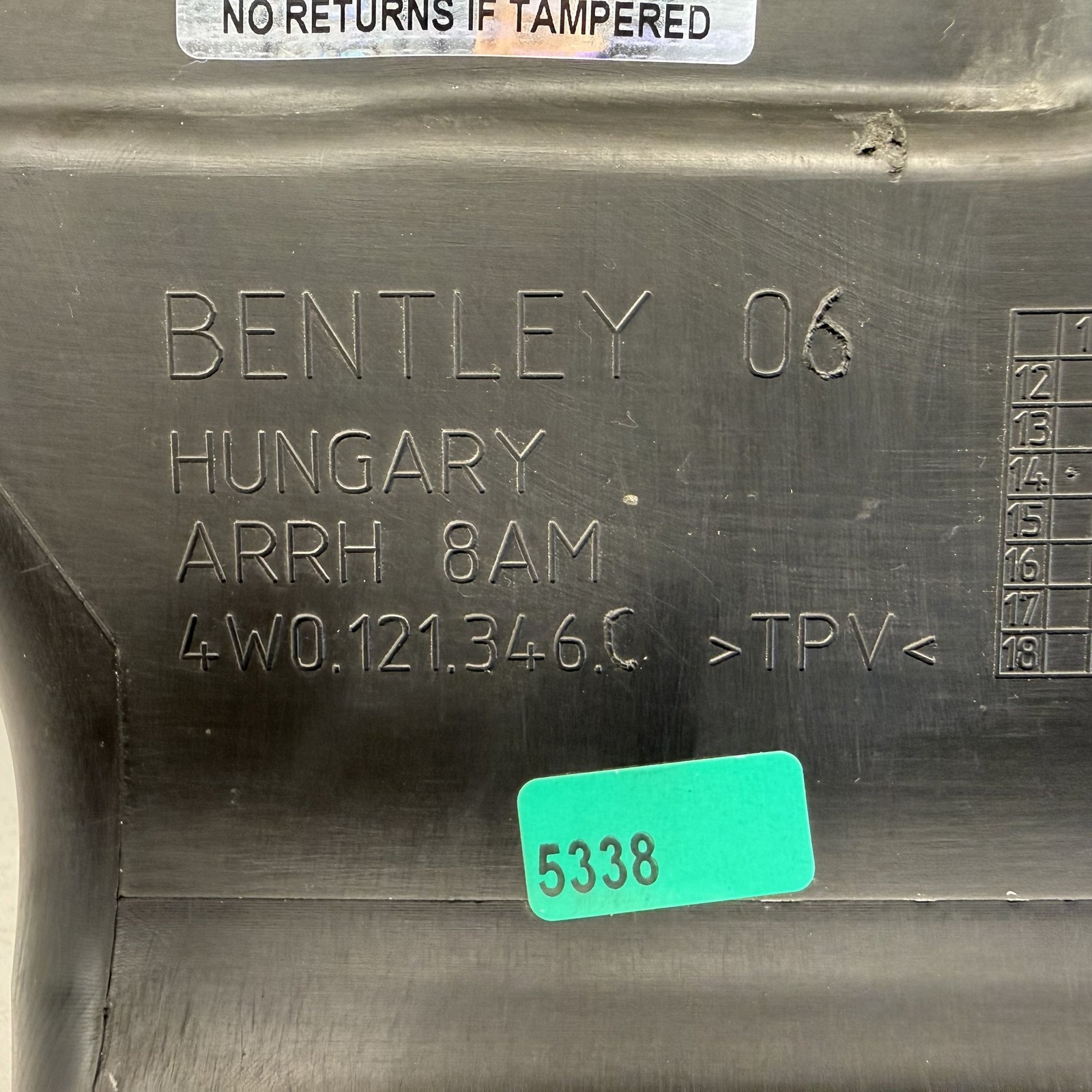Bentley Flying Spur 2014-2018 Front Right Radiator