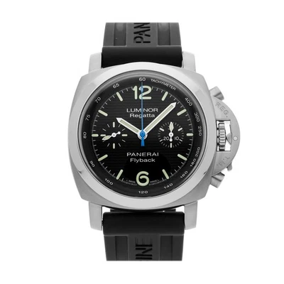 Panerai Luminor 1950 Rücklauf Regatta Stahl Auto 44mm Herren Uhr Armband Pam 253 - Bild 1 von 4