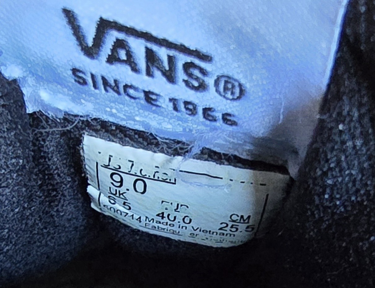 Sz 9.0 Women's VANS OLD SKOOL SK8-HI Black Suede/Canvas Slip-on shoes thumbnail 8