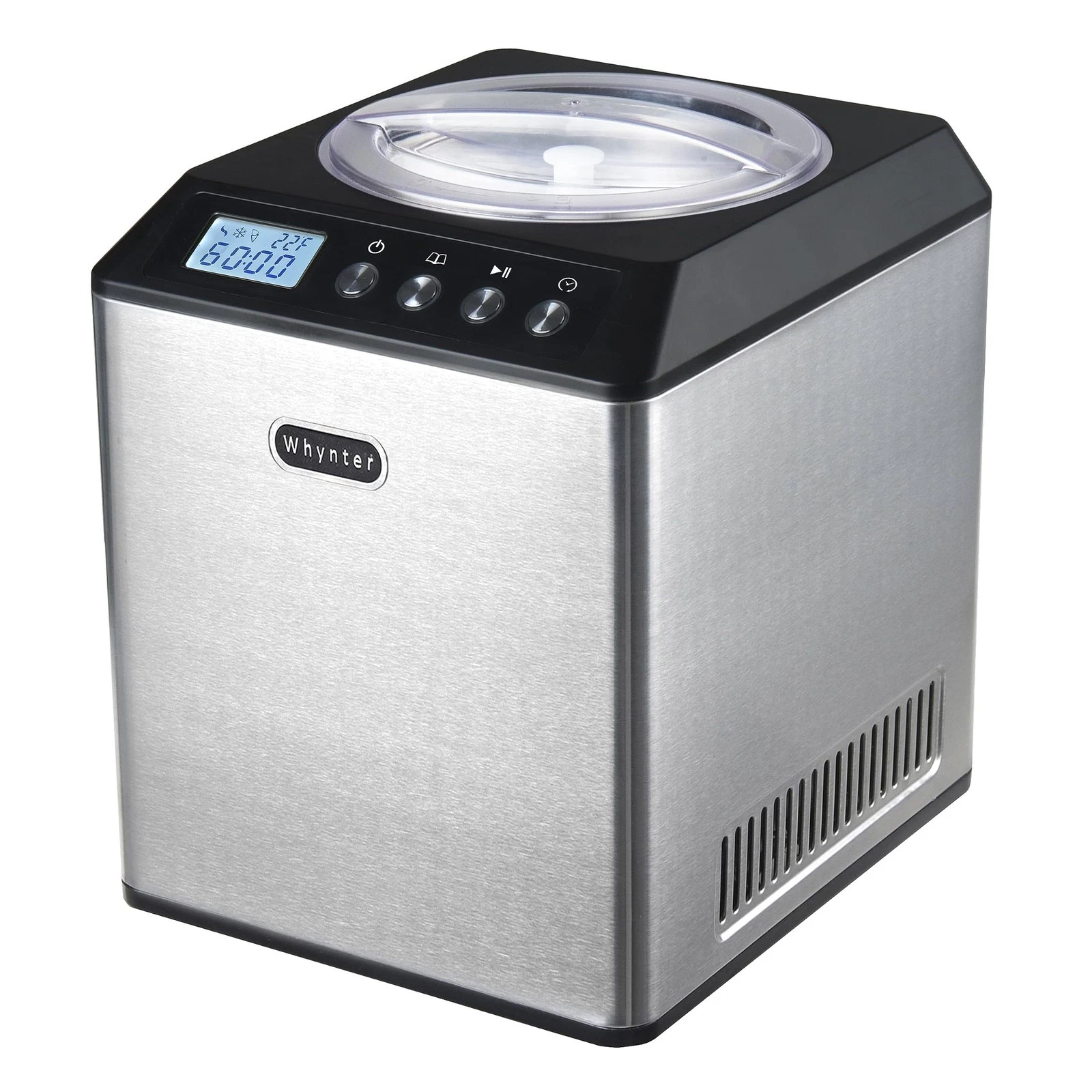 Whynter Ice Cream Maker Machine Automatic 2.1 Qt Upright with Built In