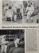 Apollo 11 NASA Moon Landing Magazine Picture Article Ad Vtg Armstrong Space