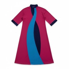 Vintage NWT Vanity Fair Long Multicolor Retro Fleece Nightgown Womens Sz Small S