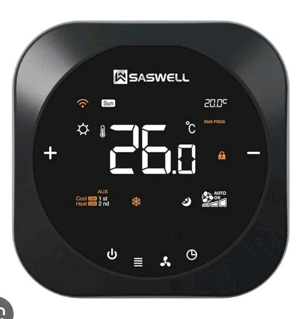 Smart WiFi Thermostat 3H/2C Alexa Google Heat Pump & Conventional C-Wire Req.