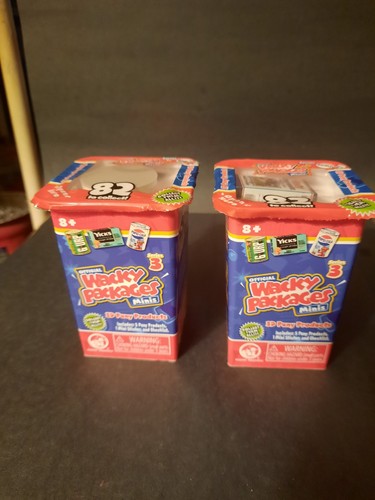 2 Paquetes Oficiales Wacky Packages Minis Serie 3 3D Puny Productos 5 por Pack - Imagen 3 de 7