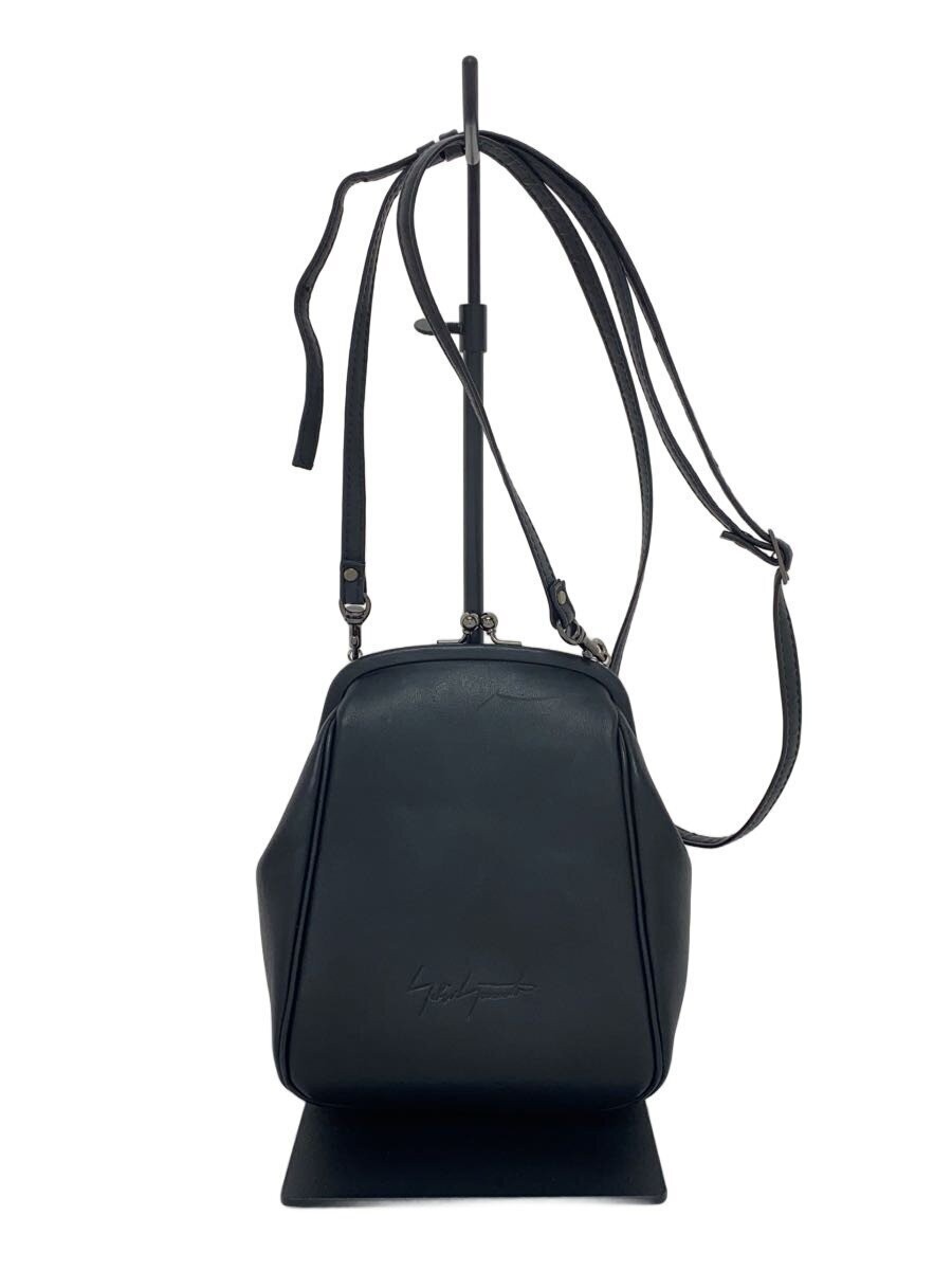 discord Yohji Yamamoto Micro Mini Clasp Shoulder Bag Black Cow 