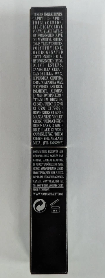 1 LÁPIZ LABIAL DE SEDA SUAVE GIORGIO ARMANI ECSTACY 0,04 oz - TONO: #5 NUEVO EN CAJA Foto 4 de 4