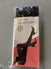 New Berkshire Tights Queen Size 3X - 4X Grey/Black Houndstooth
