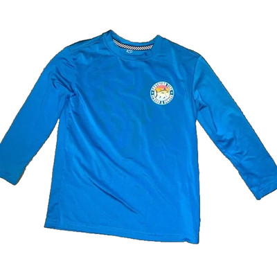 Southern Tide Rashguard Boys XS 4/5 Swim Shirt Blue Long Sleeve UV Protection