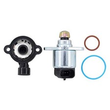 Set of 2 TPS Throttle Position Sensor and Idle Air Control IAC Valve for
