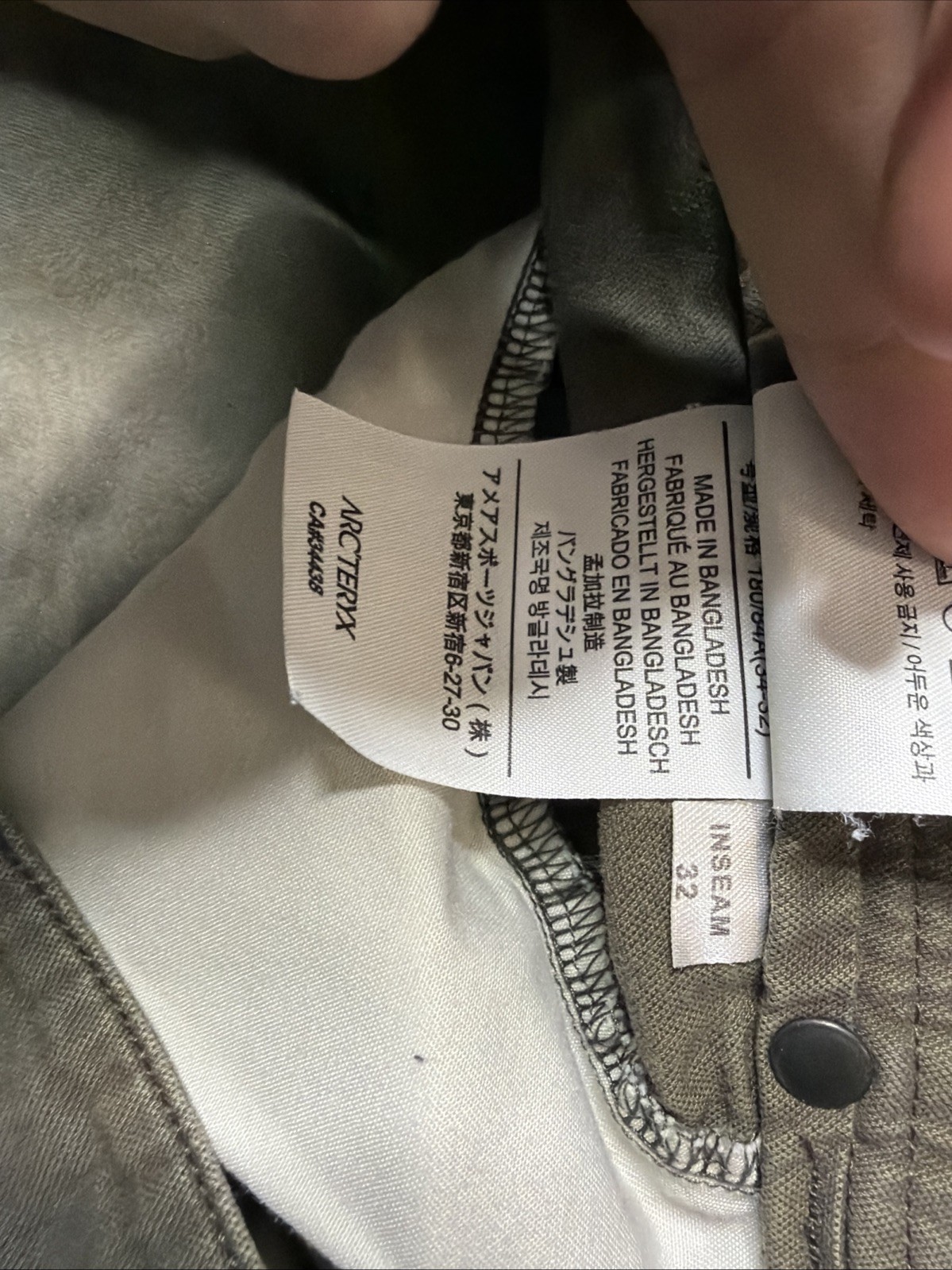 Arc'teryx Men's Cronin Cotton Chino Outdoor Pants Brown Sz 34X32 thumbnail 10