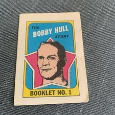 Bobby Hull Hockey Card 1971/72 Opee Chee Story Booklet