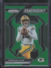 2023 Panini Prizm Emergent Prizms Green #3 Jordan Love